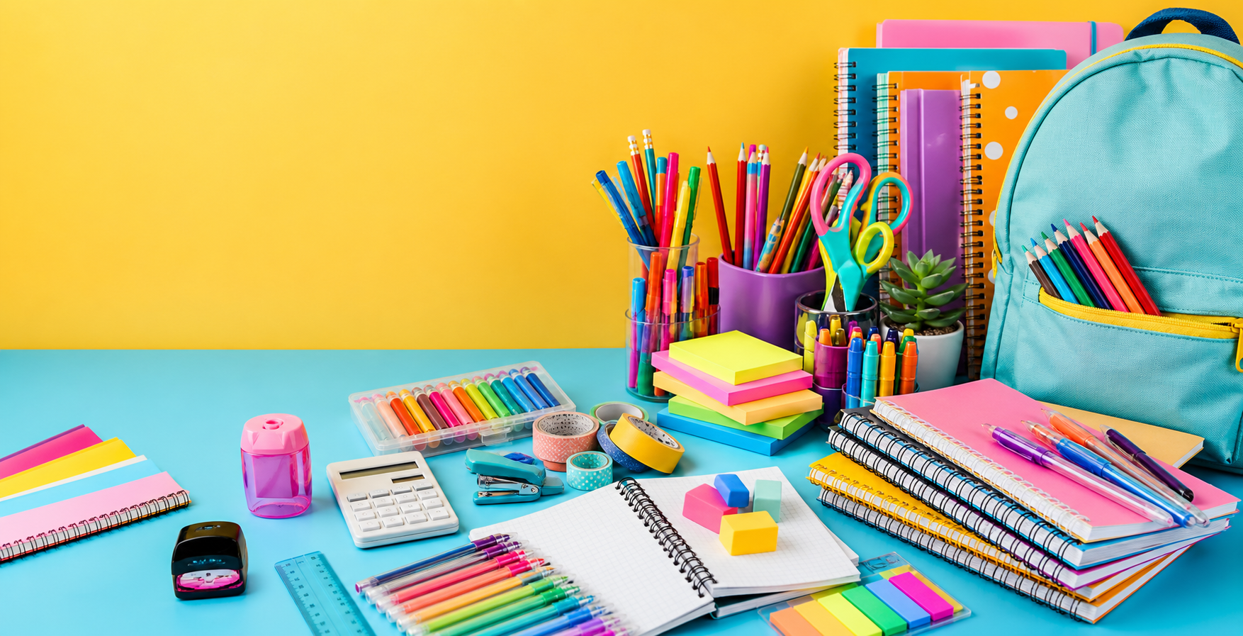 Cuadernos, lapiceros, colores y útiles escolares para Boutique D' Marys
